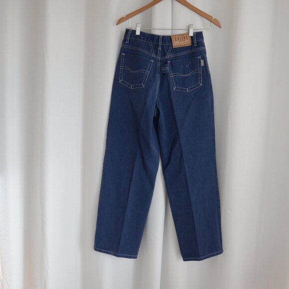 NWOT Vintage 90s Chiori Straight Leg Blue Denim Jeans Sz 29 - Picture 2 of 7